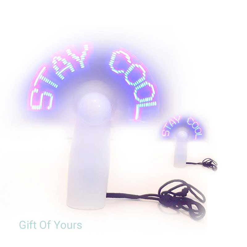 Handheld Fan with Custom Words